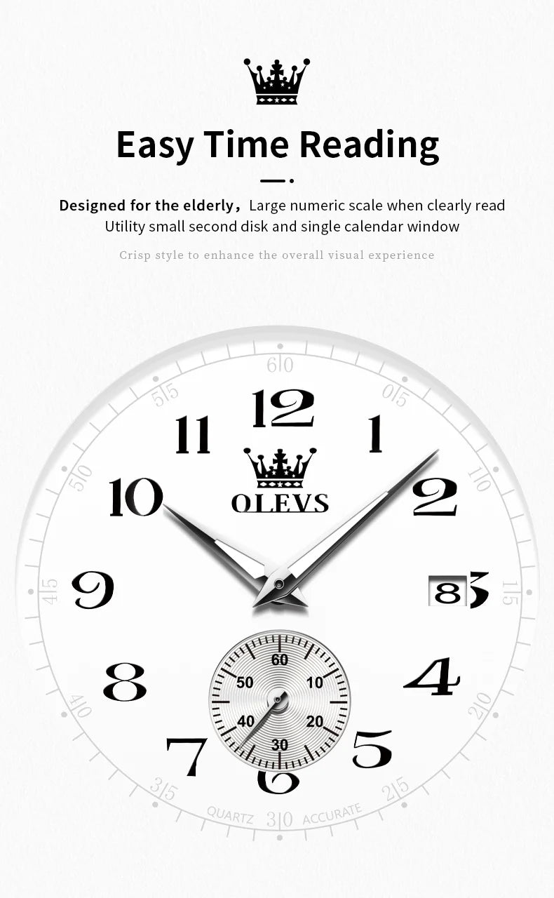 Olevs Leather Strap WaterproofQuartz Watch for Men - Premium Watches from Zeppelin - Just $40! Shop now at Dressmycell.com Olevs Leather Strap WaterproofQuartz Watch for Men - Premium Watches from Zeppelin - Just $40! Shop now at Dressmycell.com